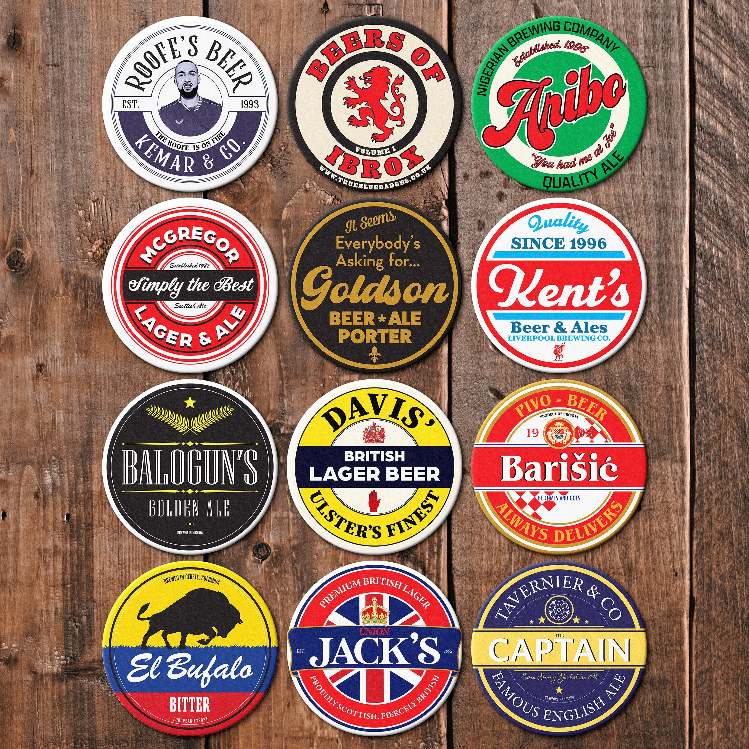 12 different NEW ZEALAND Breweries Issued Beer COASTERS C 12 different NEW ZEALAND Breweries Issued Beer COASTERS C