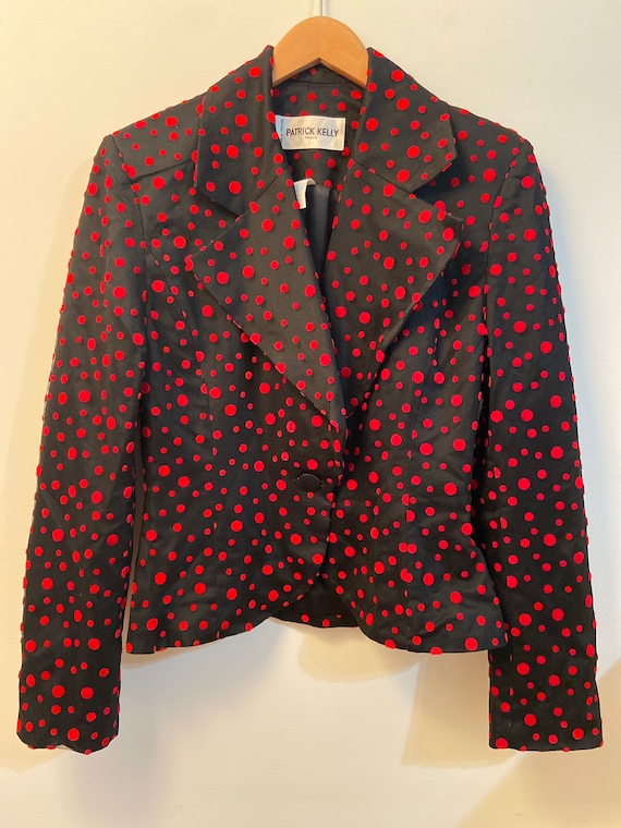 RARE VTG Patrick Kelly Polka Dot Jacket