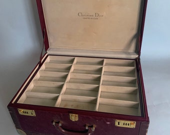 Mid Century Modern Christian Dior Jewelry Box or Suitcase France 1950s