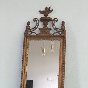 18th Century Louis XVI Neoclassical Richly Carved and Detailed Gildwood Mirror France image 1