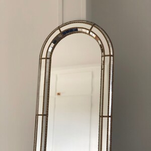 Vintage Full Length Venetian Mirror Hollywood Regency in Gold Spain 1990s