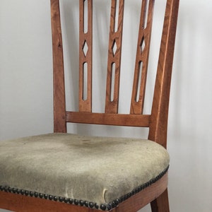 A Pair of Antique Elm Wood Louis XVI Chair 1780 zdjęcie 5