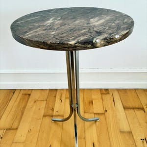 Vintage italienskt marmor sidobord, 1960-talet