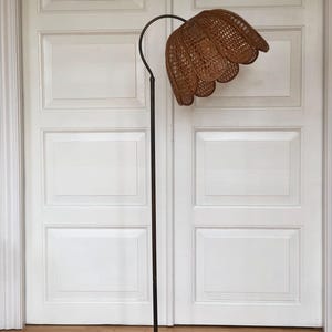 Vintage Boho Floor Lamp Denmark 1970s