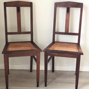 Vintage School chair Netherlands oak