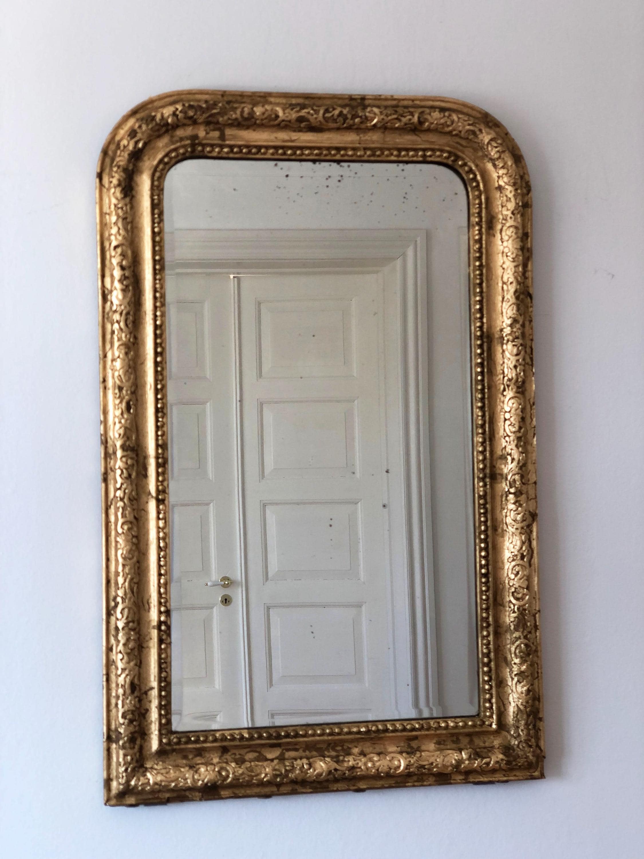 High Quality Antique Louis Philippe Giltwood French Mirror, Late 19th Century