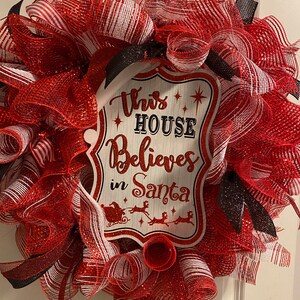 Santa Christmas Wreath