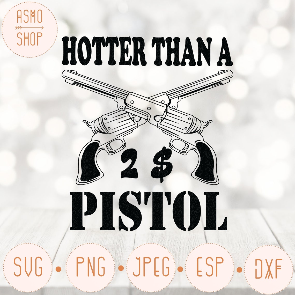 George Jones Hotter Than A 2 Dollar Pistol DIGITAL Hotter Than a Two Dollar Pistol PNG Digital File Only Instant