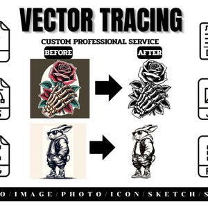 Custom Vectorization Service, Logo Redraw, Image to Vector (svg, ai, eps, dxf)