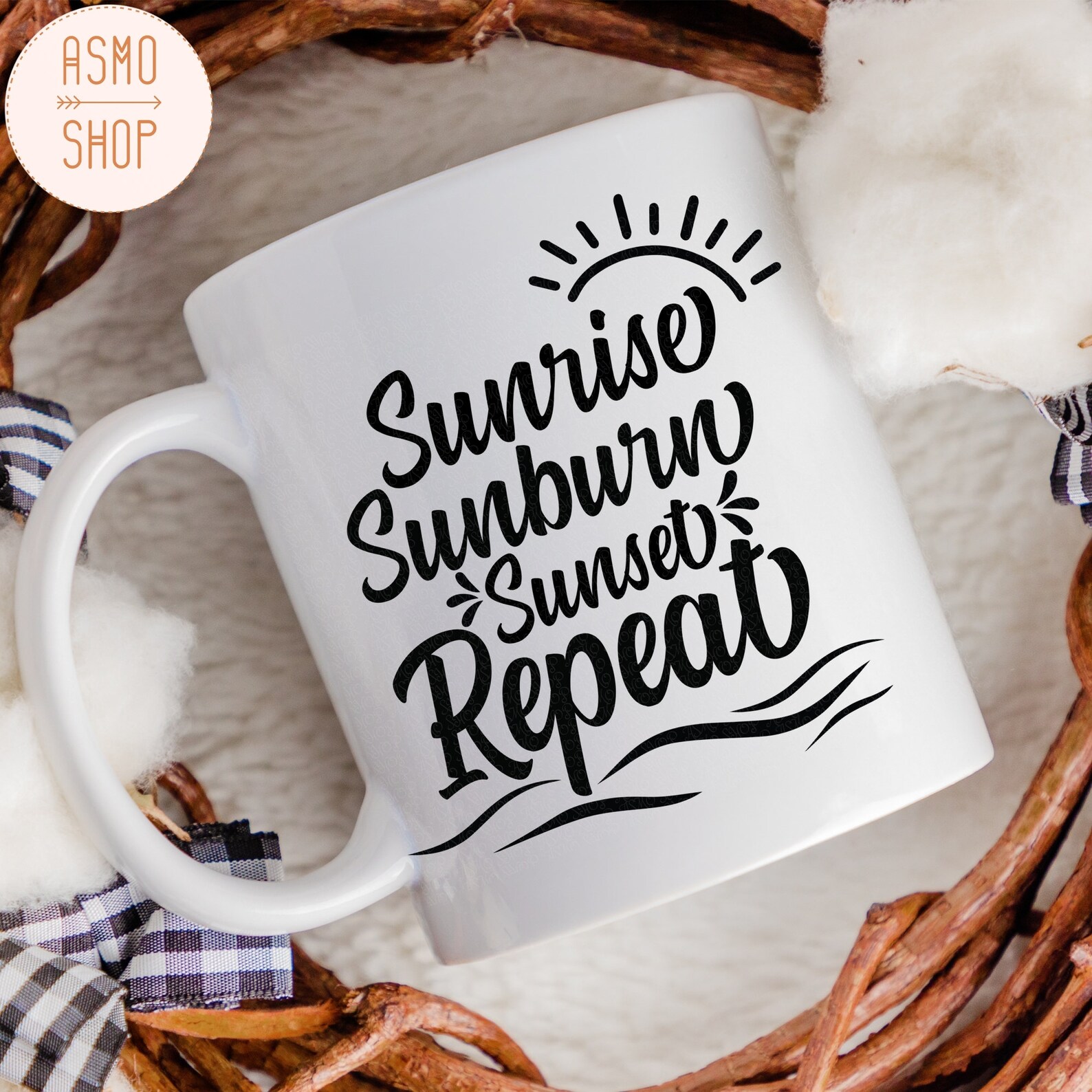 Download Sunrise Sunburn Sunset Repeat Svg Summer Svg Beach Svg | Etsy