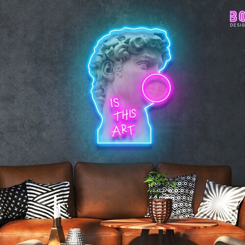 Neon Sign Acrylic Artwork is This Art Neon Sign Custom Neon Etsy