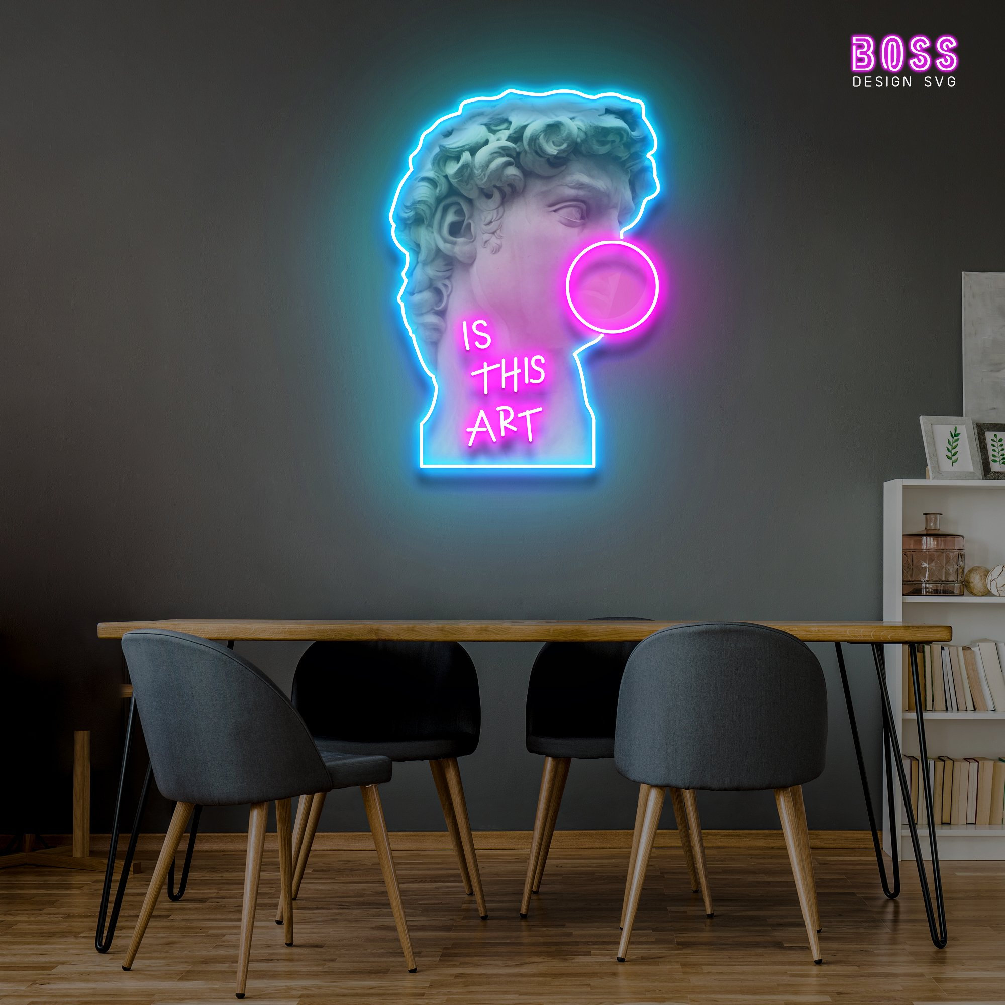 Neon Sign Acrylic Artwork is This Art Neon Sign Custom Neon Etsy