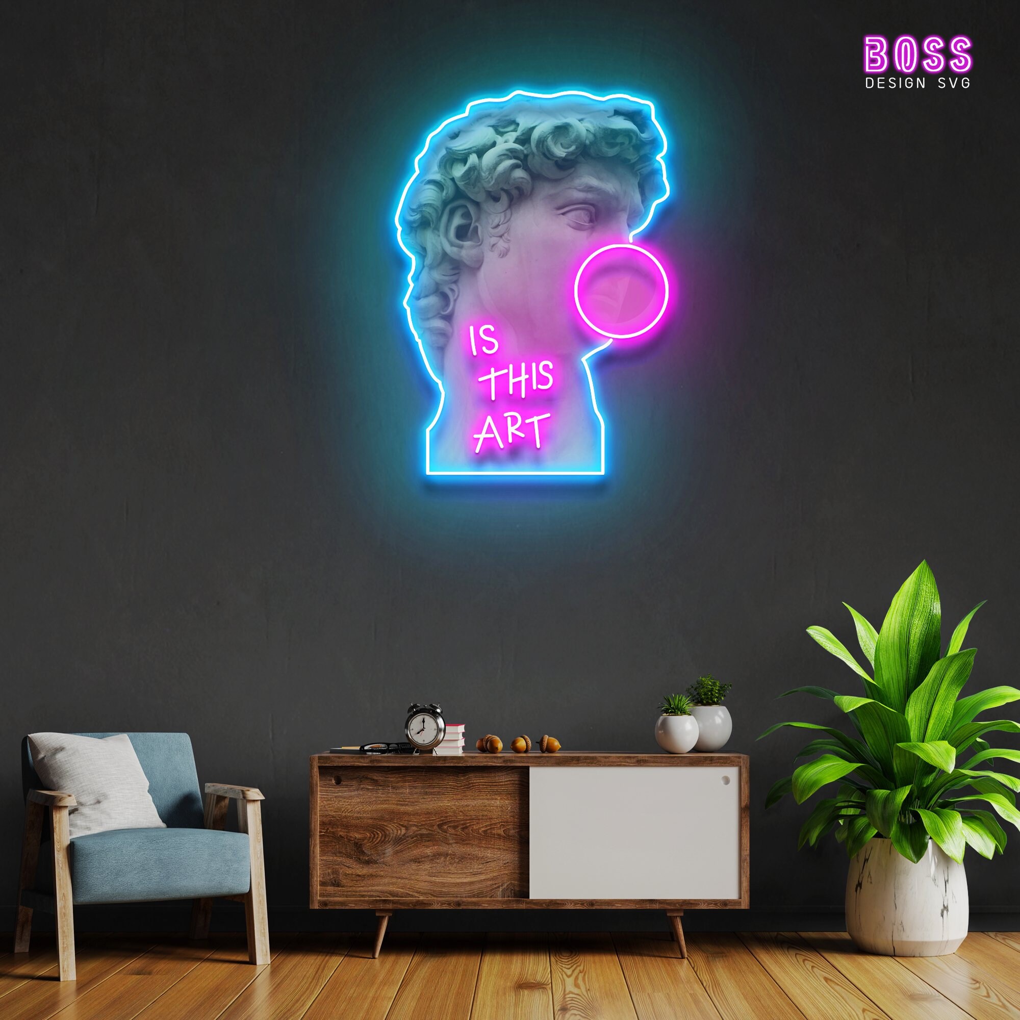 Neon Sign Acrylic Artwork is This Art Neon Sign Custom Neon Etsy