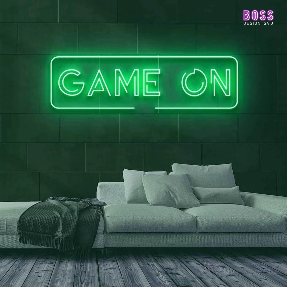 Game on Neon Sign Custom Neon Sign Neon Sign Wall Decor - Etsy