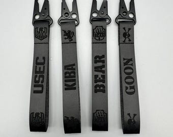 Tarkov-Inspired Tactical Keychain | USEC, BEAR | Gamer Gift, EDC Clip Key Fob, Military Style