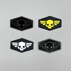 Liberty Skull - Morale Patch - Hook Backing & Iron-on Finish