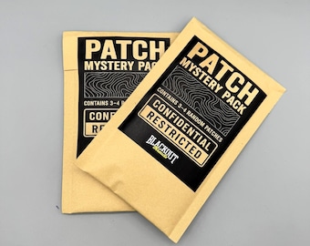 Patch Mystery Pack (30Dollar Value) 3–4 Random Hook-Backed Patches | Limited Designs,