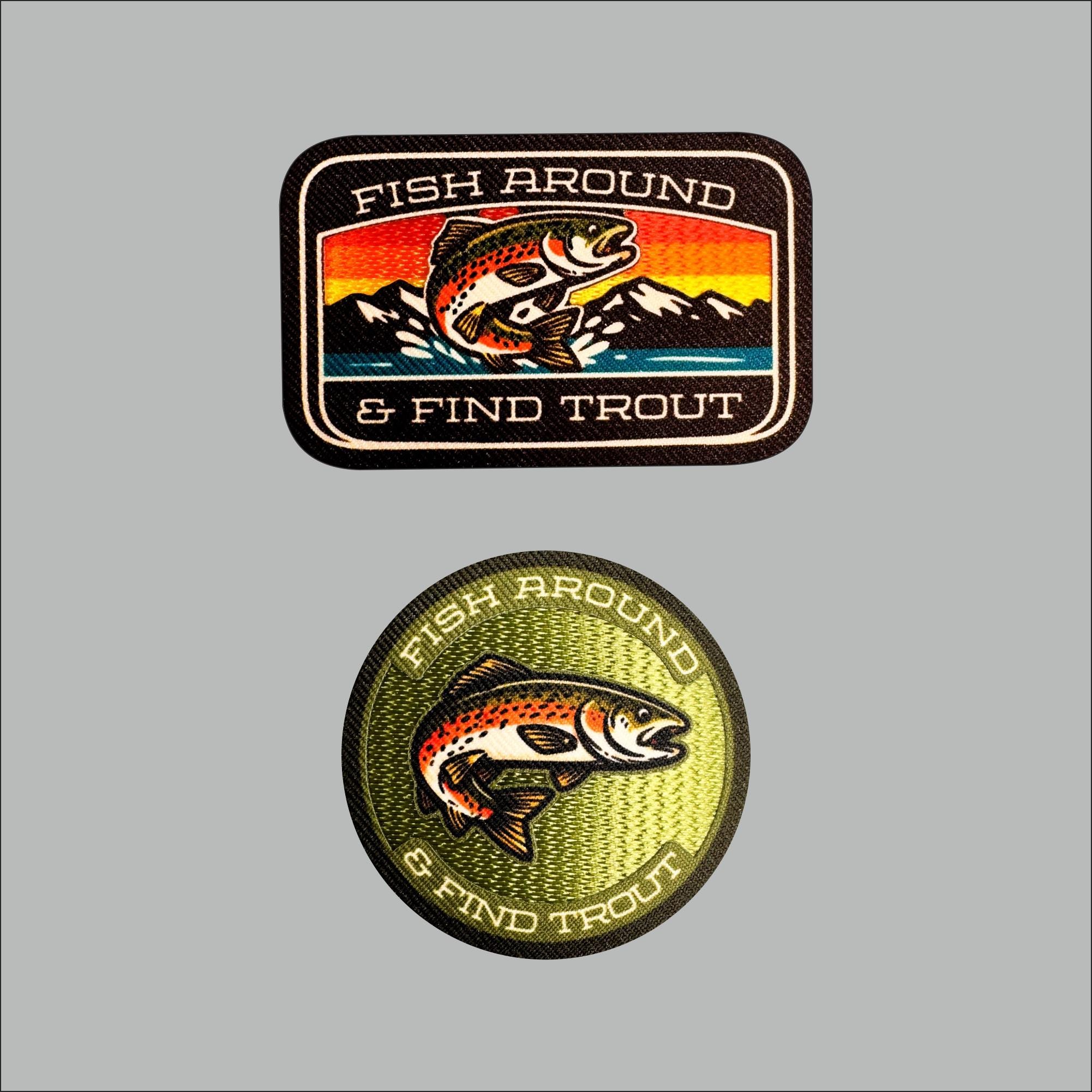 Golden Trout Fish Iron On Marine Life Patch Applique - Laughing Lizards
