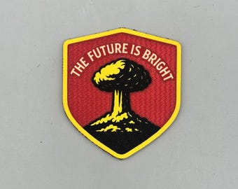 The Future Is Bright Patch - Hook or Iron-On Backing | Tactical Patch for Jackets, Backpacks, Hats