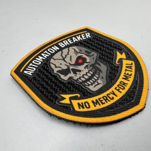 Automaton Breaker Morale Patch: Embroidered Skull Tactical Patch