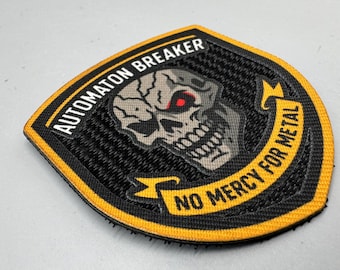 Automaton Breaker Morale Patch: Embroidered Skull Tactical Patch