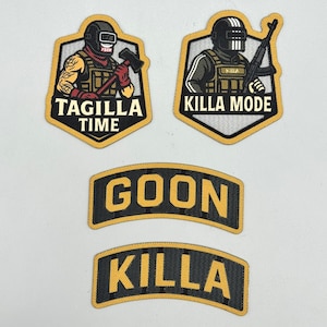 Escape from Tarkov Patch | Killa, Tagilla, Goon Morale Patches | Hook Backing & Iron On | for Vest, Bag, Jacket, Hats, Plate Carriers.
