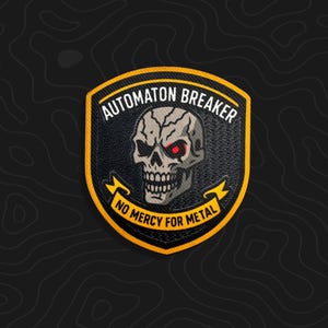 Automaton Breaker Morale Patch: Embroidered Skull Tactical Patch