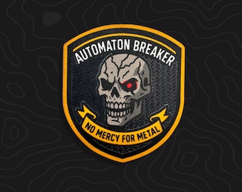 Automaton Breaker Morale Patch: Embroidered Skull Tactical Patch