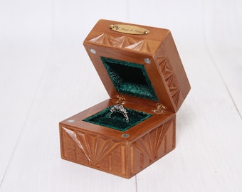 Handmade Wooden Ring, Proposal Bearer Box