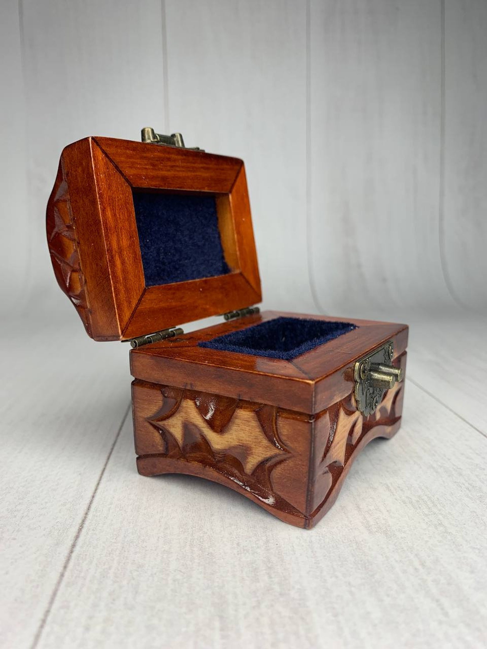 Small Treasure Chest Mimic Chest Small Wood Chest Small Etsy