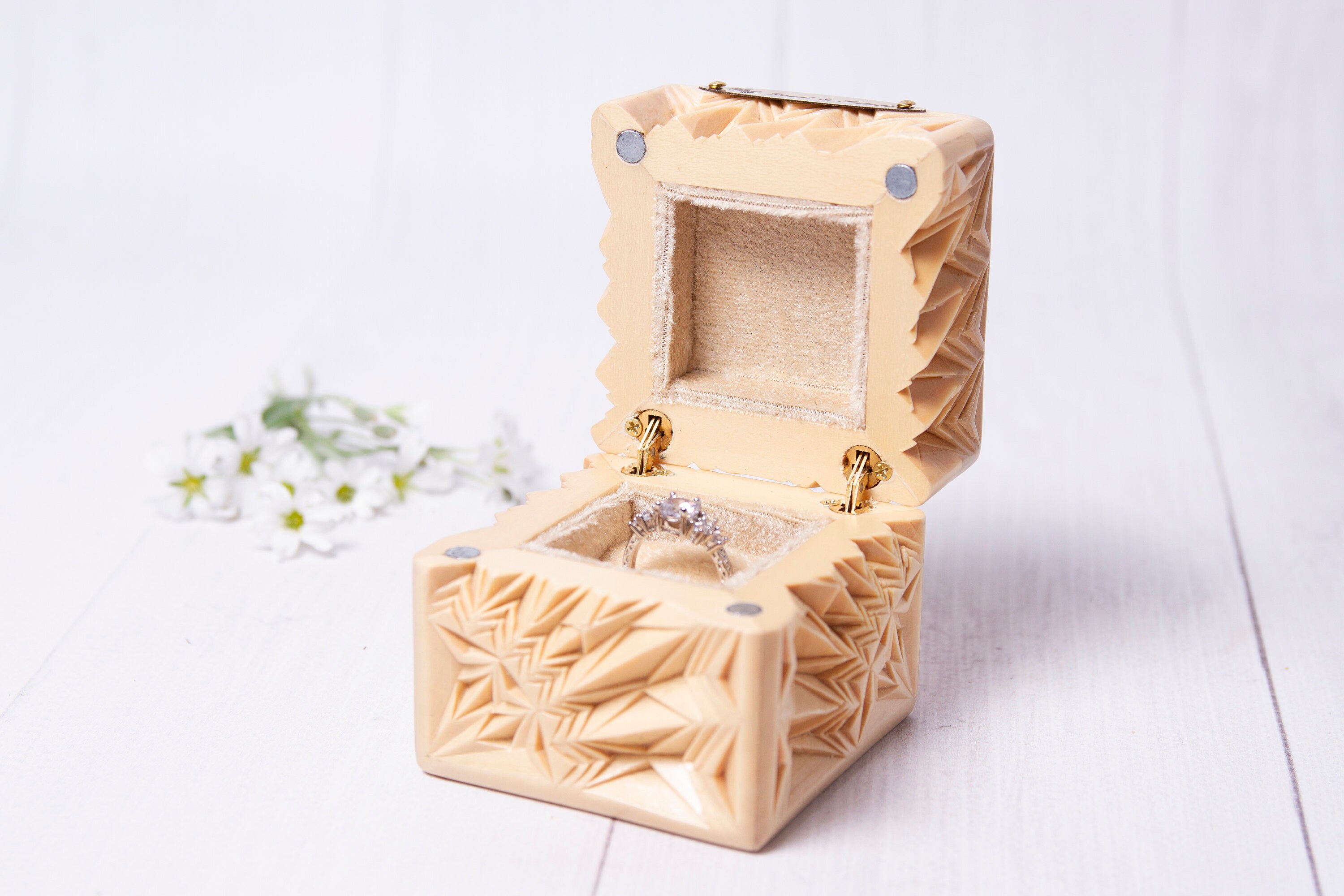 Verlobungsring Box Ringbox Vorschlagbox Ringbox Etsy