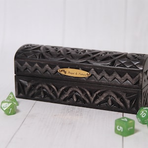 Dungeons and Dragons Dice Storage | Dice Box | Wood Dice Box | DND Dice Box | Board Games