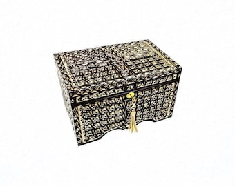 Lockable Wood Sex Toy Box, Large Adult Toy Storage, Personalized Option