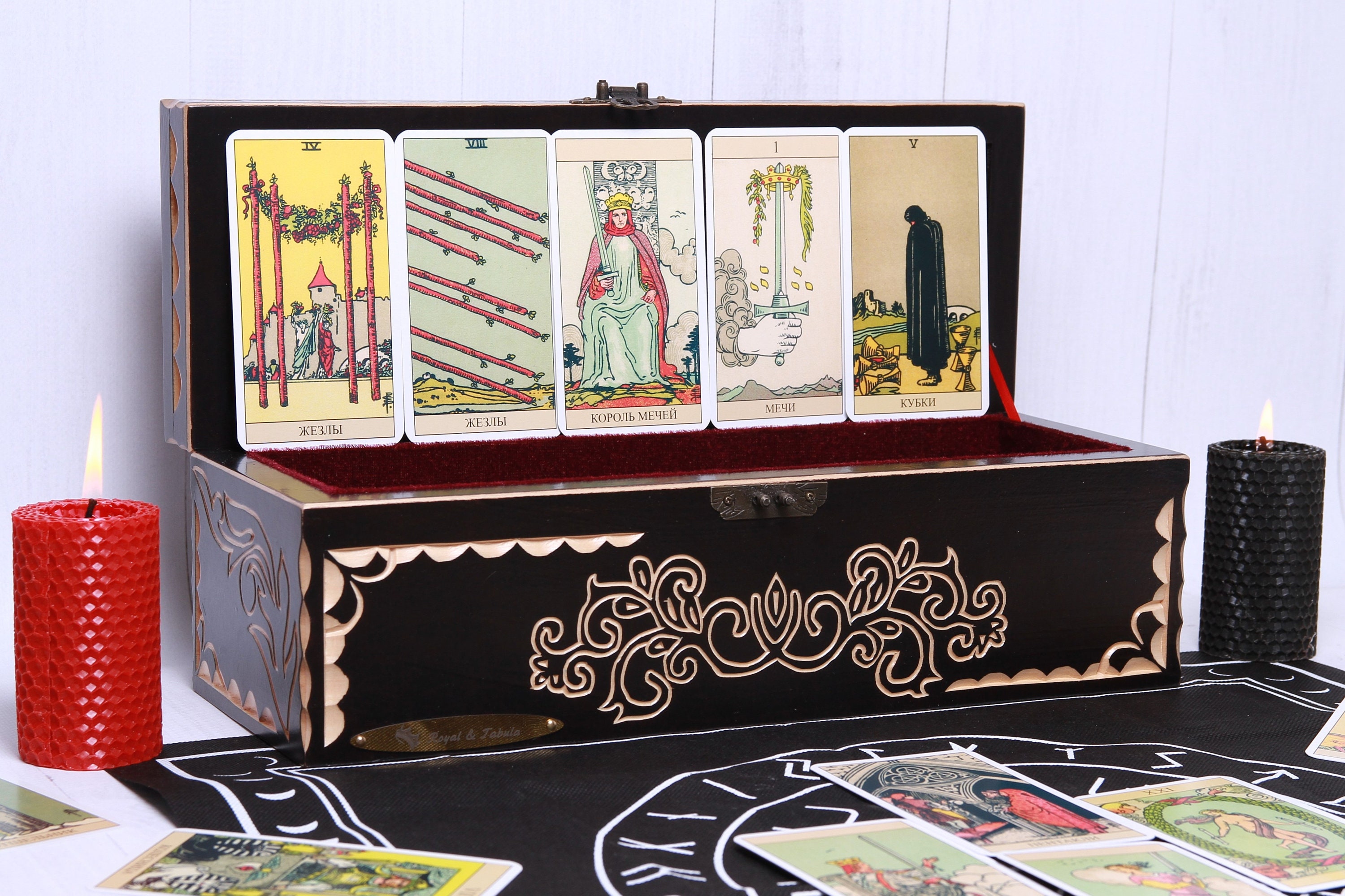Tarot Storage Tarot Card Box Tarot Card Holder Magic | Etsy