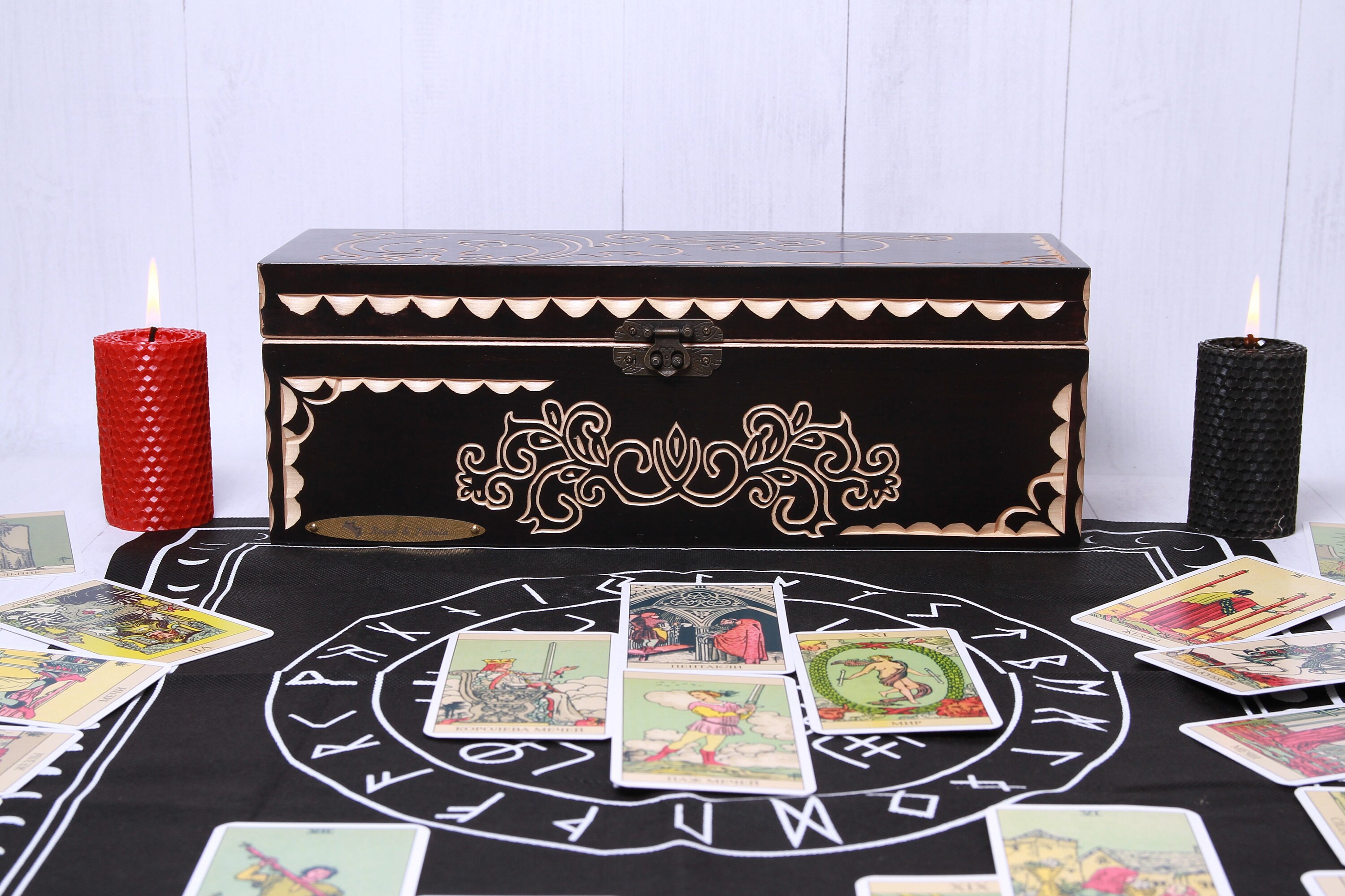 Tarot Storage Tarot Card Box Tarot Card Holder Magic Etsy