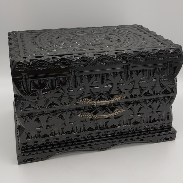 Black Jewelry Box Etsy
