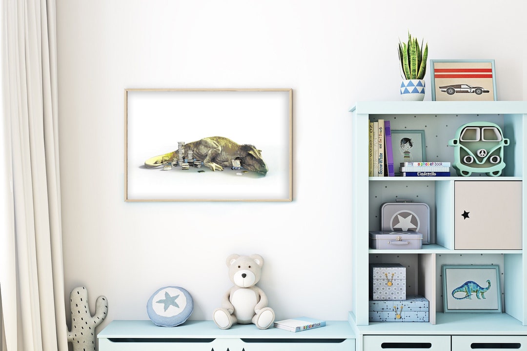 Dinosaur Wall Art, Dinosaur Nursery, Dinosaur Prints, Dinosaur Poster