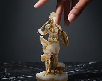 Ares Statue Greek God Of War for Home Decor Gifts Figurine Mythology Collectible Authentic Artworks Stef Collection 6.7 .inch