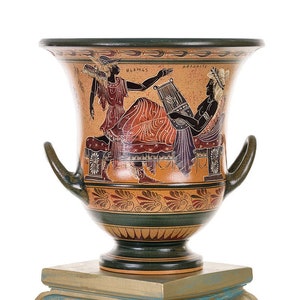 Ceramic Vase,Ceramic Handmade vase, Copy Museum vase,Handpaint ceramic vase,Greek mythology art, ceramic art,art home decor, museum replica