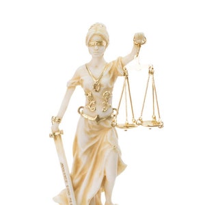 Lady Justice Statue Themis Goddess Greek Sculpture Height 11 inch