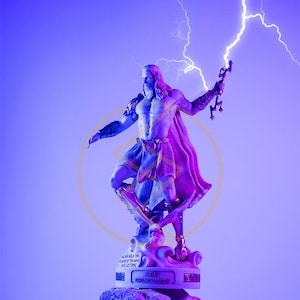 Zeus Statue Griechischer Gott des Donners für Wohnkultur Geschenke Jupiter Figur Mythologie Sammlerstück Authentisch Kunstwerke Stef Collection 24 cm