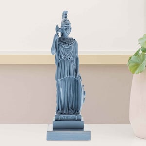 Athena Sculpture, Greek Goddess Statue,Roman Sculpture Greek Colorful Statue Modern Painted Statue Sculpture