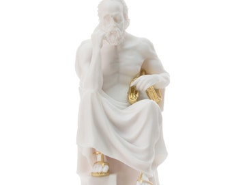 Socrates Statue Greek Philosopher Sculpture Ancient Greek Figurine 18 cm Height