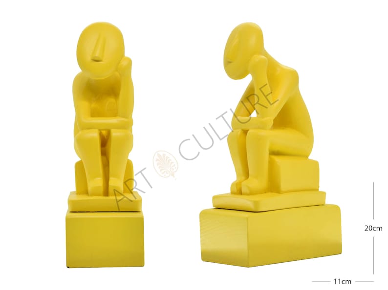 Modern Bookends Set Of 2 Pieces Cycladic Idols Sculptures Home Decor 20 cm Height image 4
