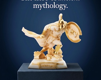 Achilles Statue Ancient Greek Hero Figurine 17.2cm Height