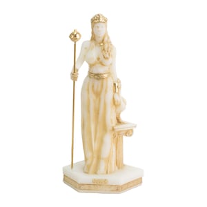 Hera Statue Greek Goddess Of Family for Home Decor Gifts Figurine Mythology Collectible Authentic Artworks Stef Collection 6.7 .inch
