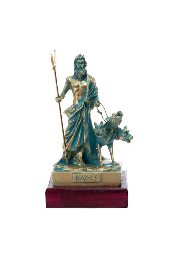 Hades Statue Ancient God Of Underworld Sculpture 5.12 inch Height