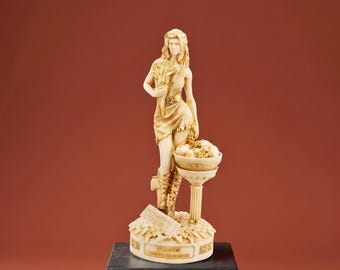 Demeter Statue Greek Goddess Of Harvest for Home Decor Gifts Figurine Mythology Collectible Authentic Artworks Stef Collection 9.65 inch