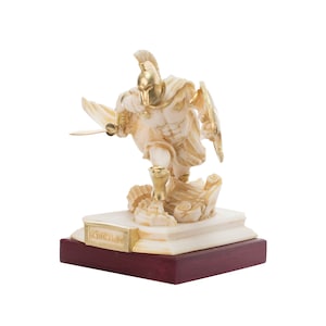 Statua di Achille, antica statuetta di eroe greco, altezza 4,92 pollici