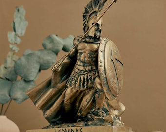 Leonidas Statue Spartan Greek Bronze Sculpture Heroes Figurine